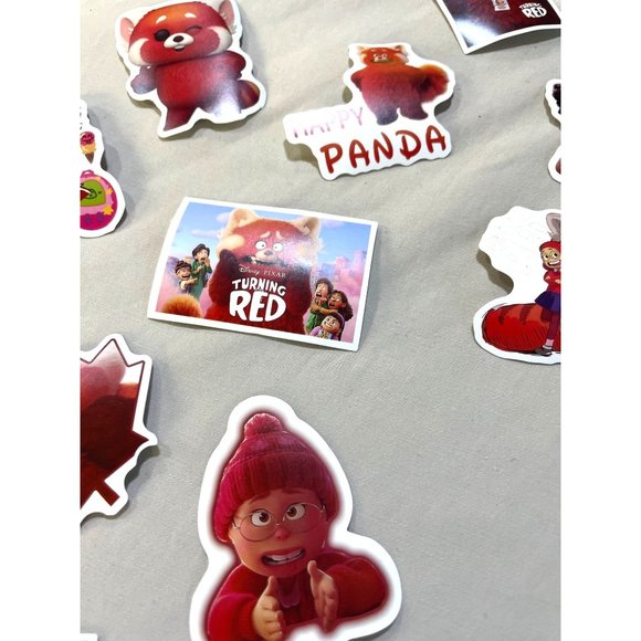 50Pcs Turn Red Stickers Cute Red Panda Stickers - Picture 4 of 6